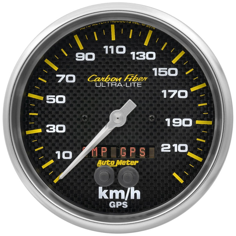 Autometer 5" GPS Speedometer 0-225 KM/H Carbon Fiber