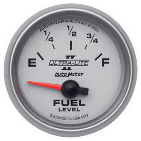 Autometer 2-1/16" Fuel Level 0-90 ohm Air-Core SSE Ultra-Lite II
