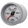 Autometer 2-1/16" Oil Pressure 0-100 PSI Mechanical Ultra-Lite II