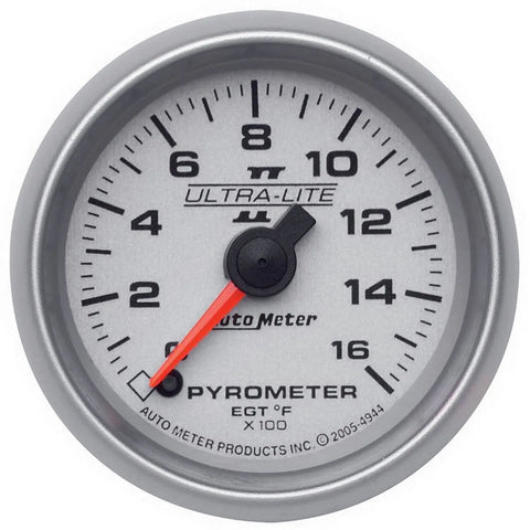 Autometer 2-1/16" Pyrometer 0-1600 °F Stepper Motor Ultra-Lite II