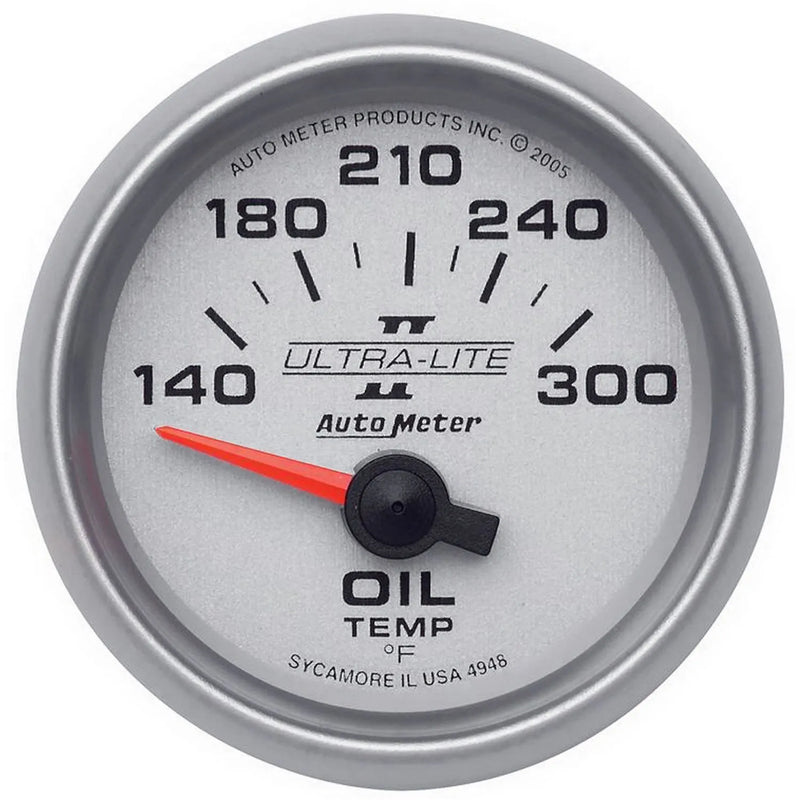 Autometer 2-1/16" Oil Temperature 140-300 °F Air-Core Ultra-Lite II