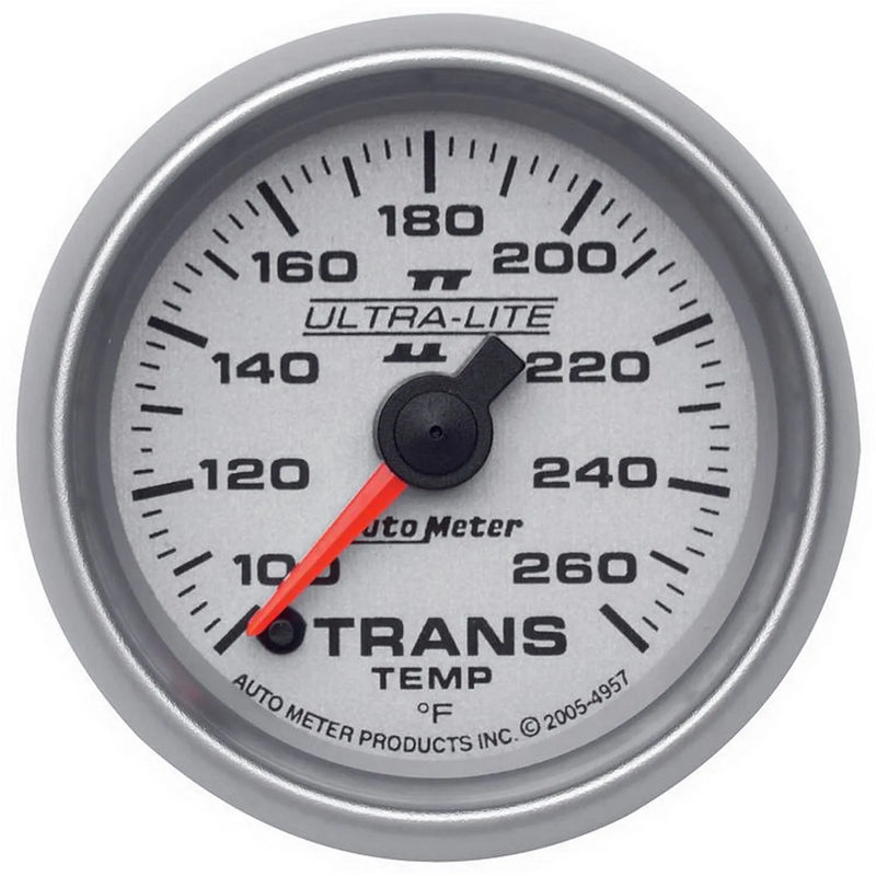 Autometer 2-1/16" Transmission Temperature 100-260 °F Stepper Motor Ultra-Lite II