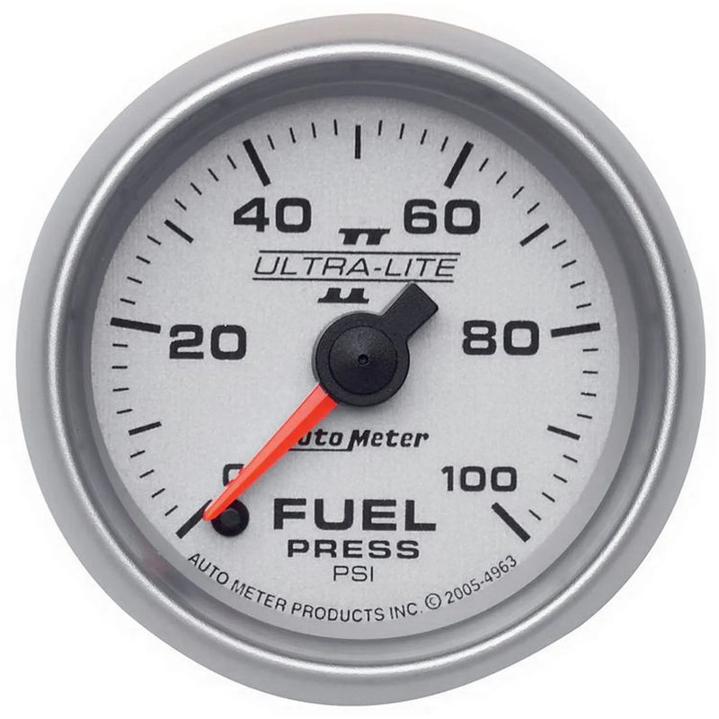 Autometer 2-1/16" Fuel Pressure 0-100 PSI Stepper Motor Ultra-Lite II
