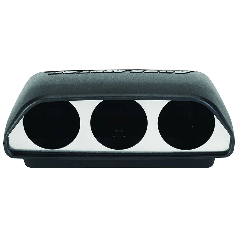 Autometer Universal Dash Top Triple 2-1/16" Black