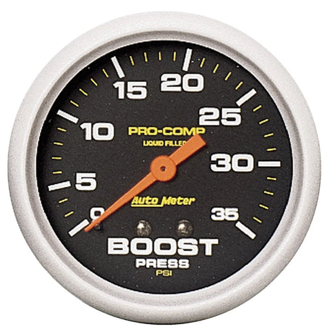 Autometer 2-5/8" Boost 0-35 PSI Mechanical Liquid Filled Pro-Comp