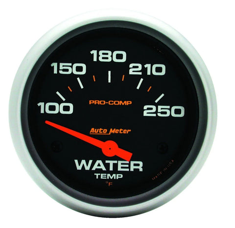 Autometer 2-5/8" Water Temperature 100-250 °F Air-Core Pro-Comp