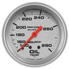Autometer 2-5/8" Oil Temperature 140-280 °F 6 Ft. Mechanical Liquid Filled