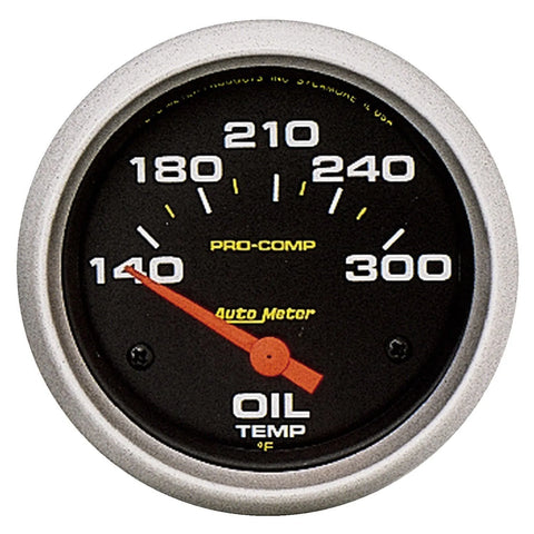 Autometer 2-5/8" Oil Temperature 140-300 °F Air-Core Pro-Comp