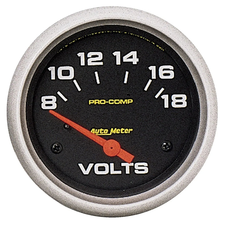 Autometer 2-5/8" Voltmeter 8-18V Air-Core Pro-Comp
