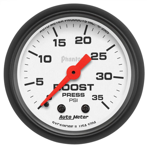 Autometer 2-1/16" Boost 0-35 PSI Mechanical Phantom