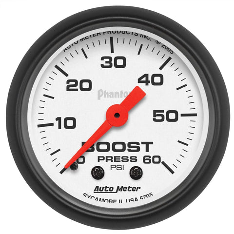 Autometer 2-1/16" Boost 0-60 PSI Mechanical Phantom