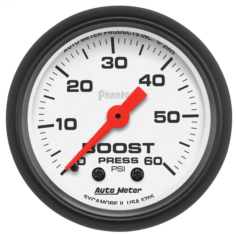 Autometer 2-1/16" Boost 0-60 PSI Mechanical Phantom