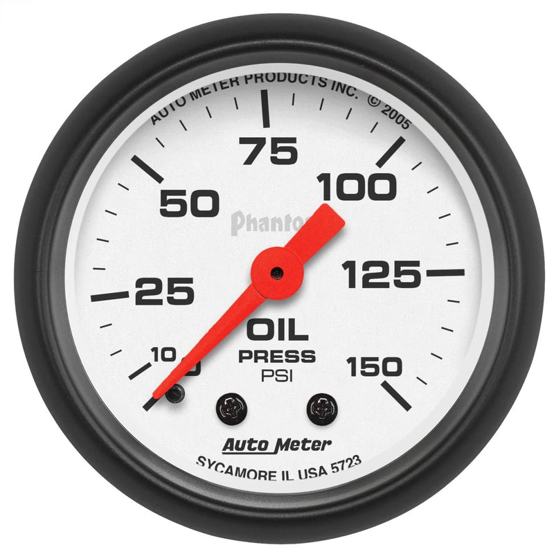 Autometer 2-1/16" Oil Pressure 0-150 PSI Mechanical