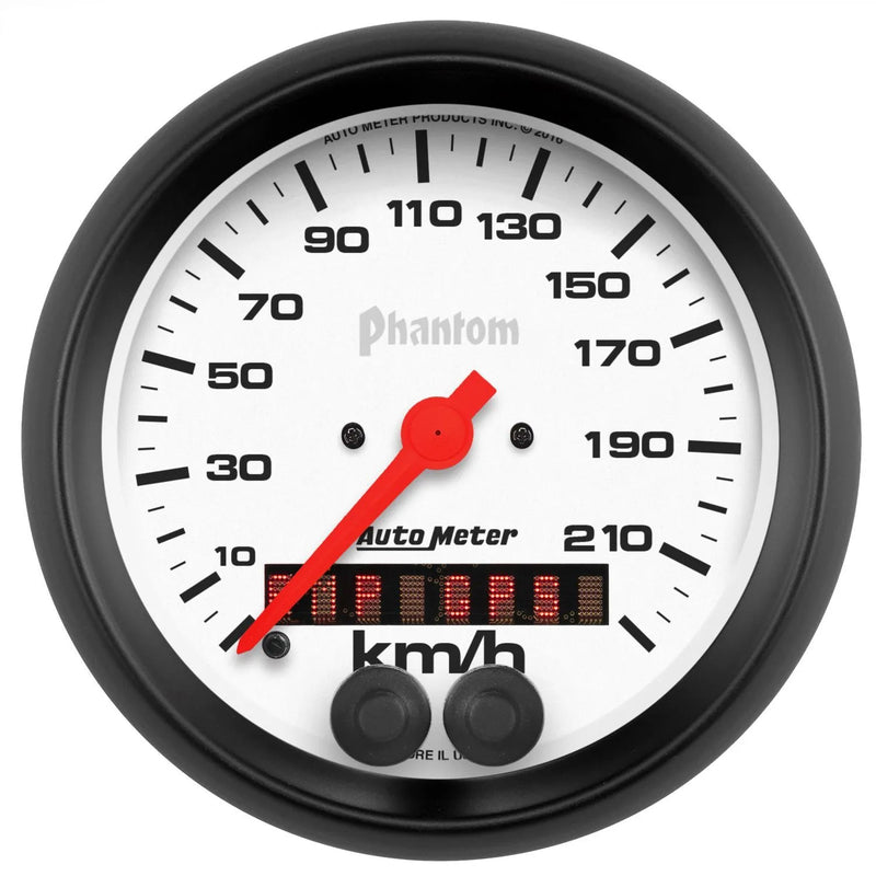 Autometer 3-3/8" Speedo 225 KM/H GPS Phantom