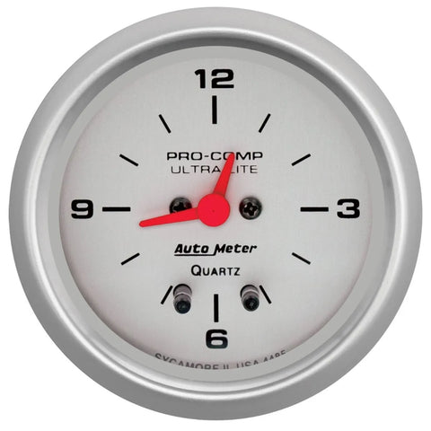 Autometer 2-5/8" Clock 12 Hour