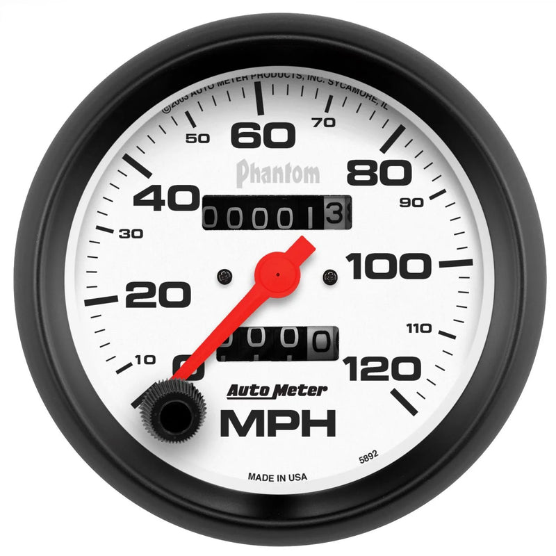 Autometer 3-3/8" Speedometer 0-120 MPH Mechanical