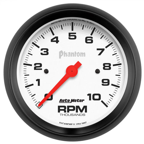 Autometer 3-3/8" In-Dash Tachometer 0-10,000 RPM Phantom