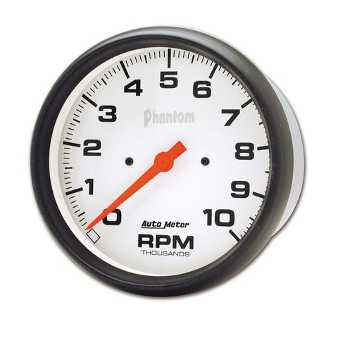Autometer 5" In-Dash Tachometer 0-10,000 RPM Phantom