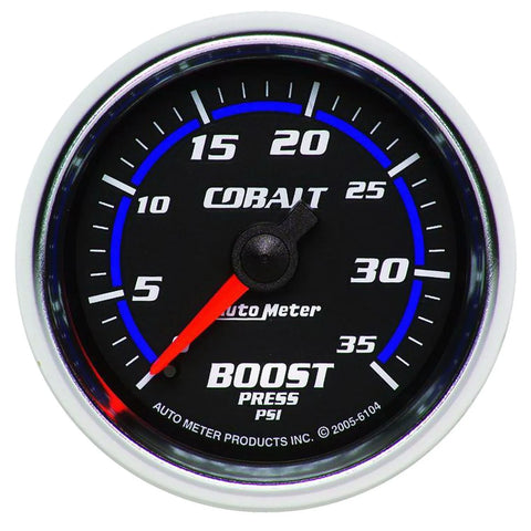 Autometer 2-1/16" Boost 0-35 PSI Mechanical Cobalt