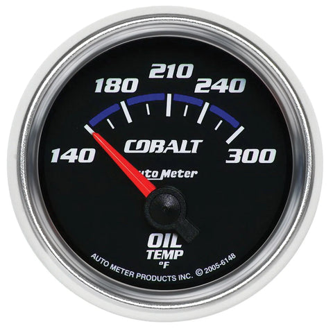 Autometer 2-1/16" Oil Temperature 140-300 °F Air-Core Cobalt