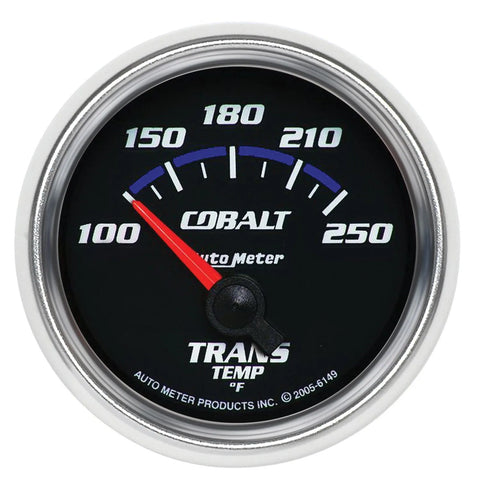 Autometer 2-1/16" Transmission Temperature 100-250 °F Air-Core Cobalt
