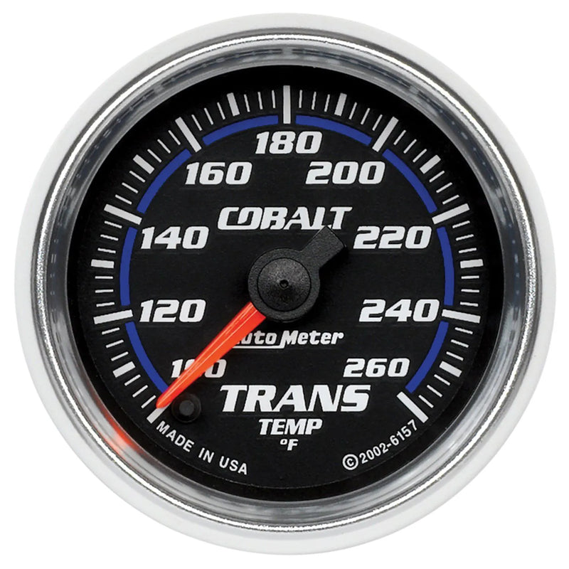 Autometer 2-1/16" Transmission Temperature 100-260 °F Stepper Motor Cobalt