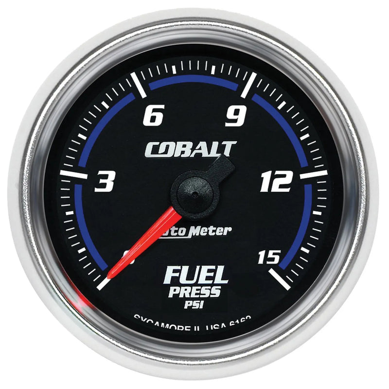Autometer 2-1/16" Fuel Pressure 0-15 PSI Stepper Motor Cobalt