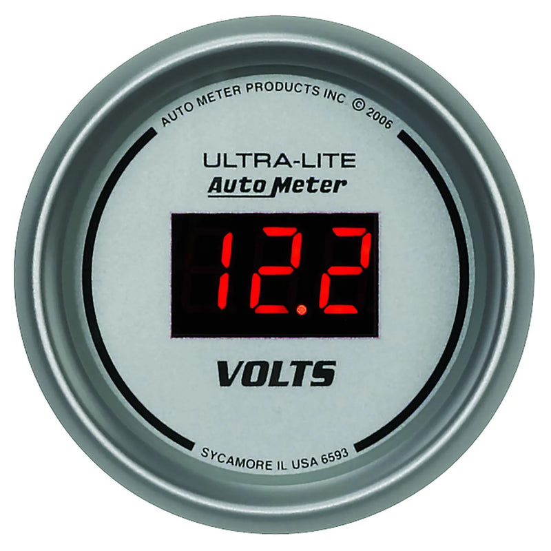 Autometer 2-1/16" Voltmeter 8-18V Ultra-Lite Digital