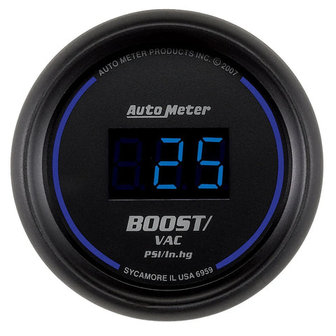Autometer 2-1/16" Boost/Vacuum 30 In HG/30 PSI Cobalt Digital