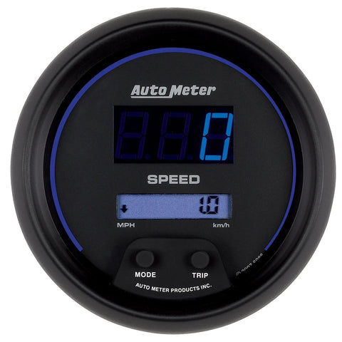 Autometer 3-3/8" Speedometer 0-260 MPH /0-260 KM/H Digital