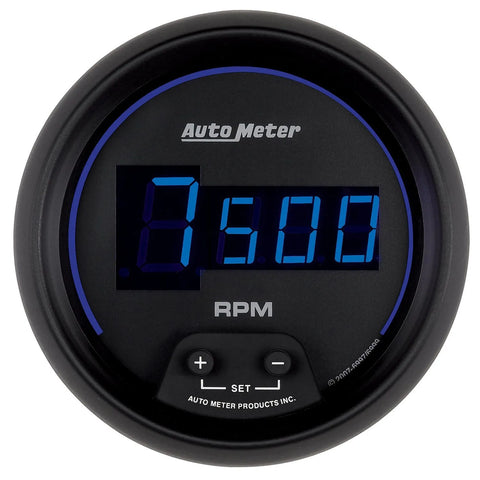 Autometer 3-3/8" In-Dash Tachometer 0-10,000 RPM Cobalt Digital