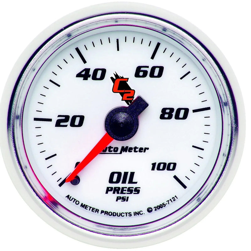 Autometer 2-1/16" Oil Pressure 0-100 PSI Mechanical C2