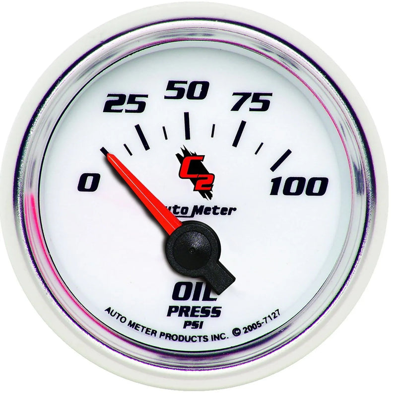 Autometer 2-1/16" Oil Pressure 0-100 PSI Air-Core C2
