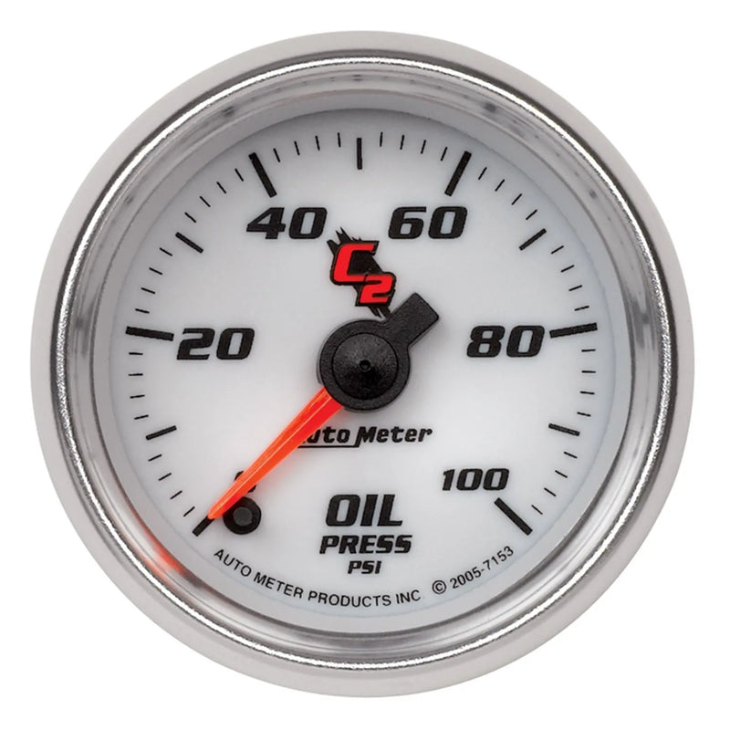 Autometer 2-1/16" Oil Pressure 0-100 PSI Stepper Motor C2