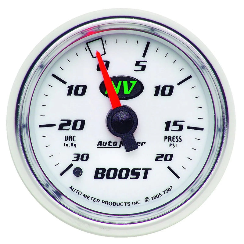Autometer 2-1/16" Boost/Vacuum 30 In HG/20 PSI Mechanical NV