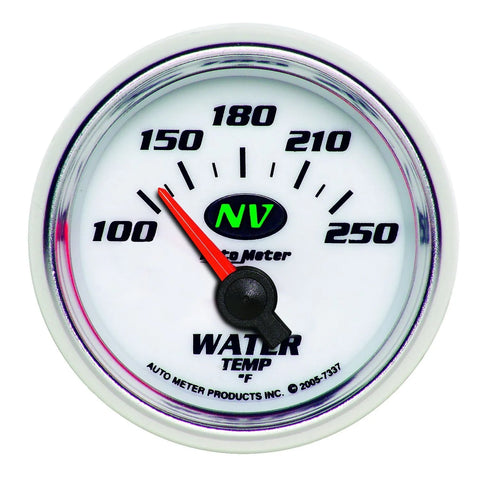 Autometer 2-1/16" Water Temperature 100-250 °F Air-Core NV