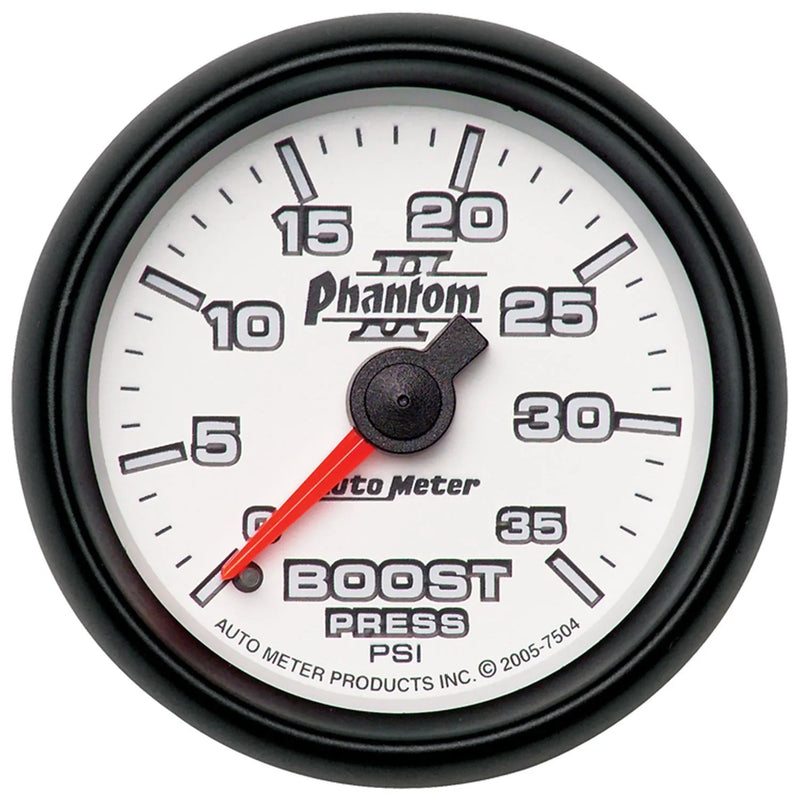 Autometer 2-1/16" Boost 0-35 PSI Mechanical Phantom II