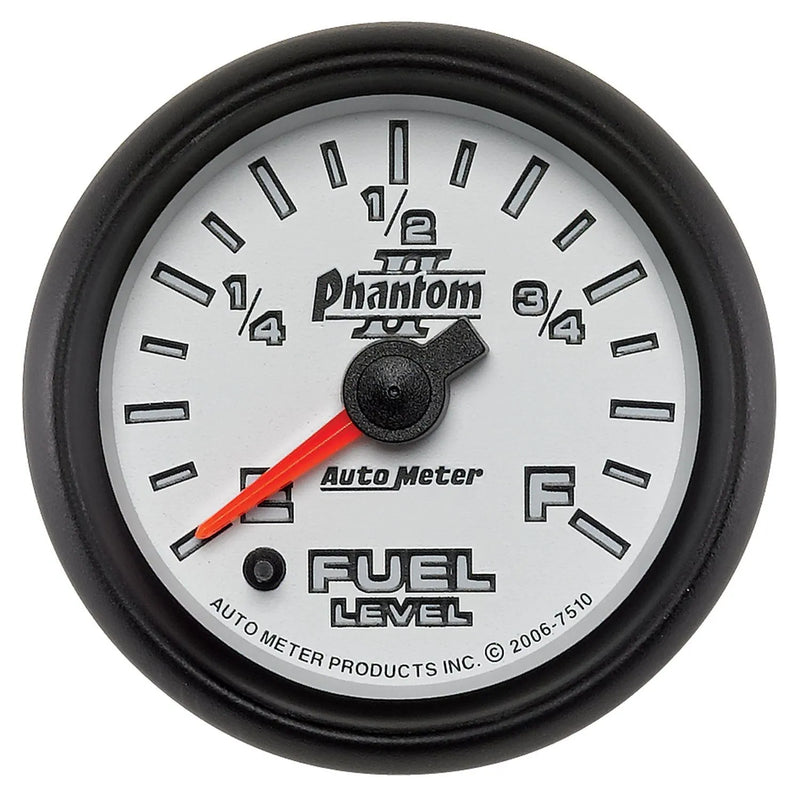 Autometer 2-1/16" Fuel Level Programmable 0-280 ohm Stepper Motor Phantom II