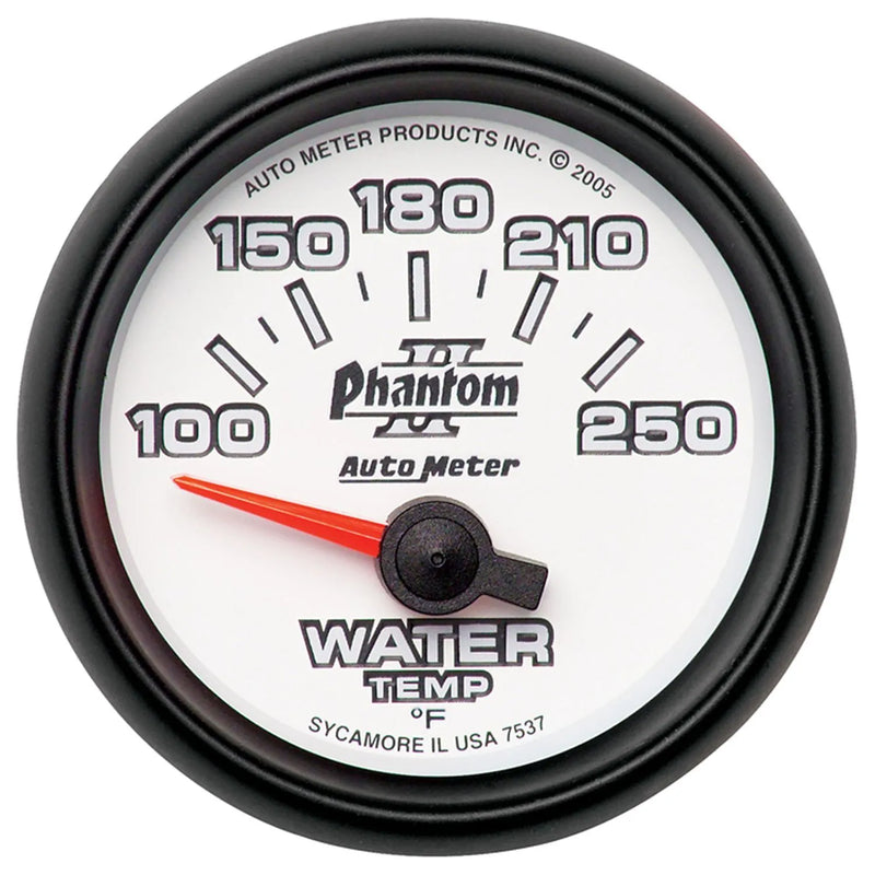 Autometer 2-1/16" Water Temperature 100-250 °F Air-Core Phantom II
