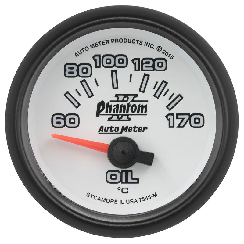 Autometer 2-1/16" Oil Temp 60-170 C Air-Core Phantom II