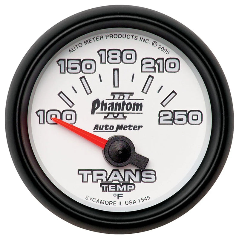 Autometer 2-1/16" Transmission Temperature 100-250 °F Air-Core Phantom II