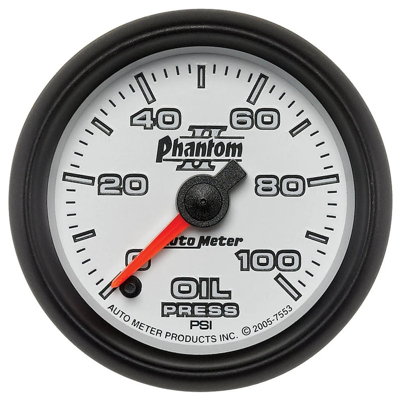 Autometer 2-1/16" Oil Pressure 0-100 PSI Stepper Motor Phantom II