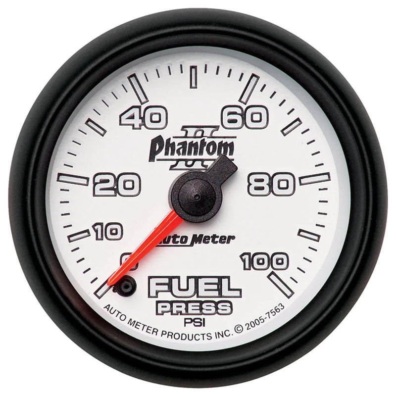 Autometer 2-1/16" Fuel Pressure 0-100 PSI Stepper Motor Phantom II