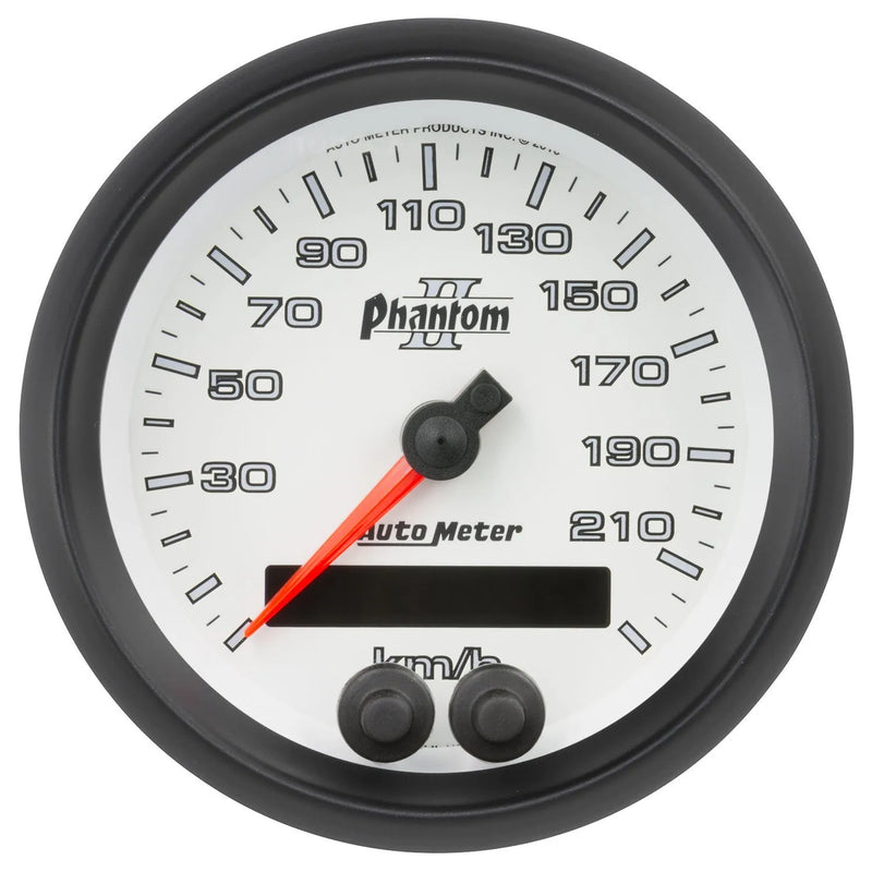 Autometer 3-3/8" Speedo 225 KM/H GPS Phantom II