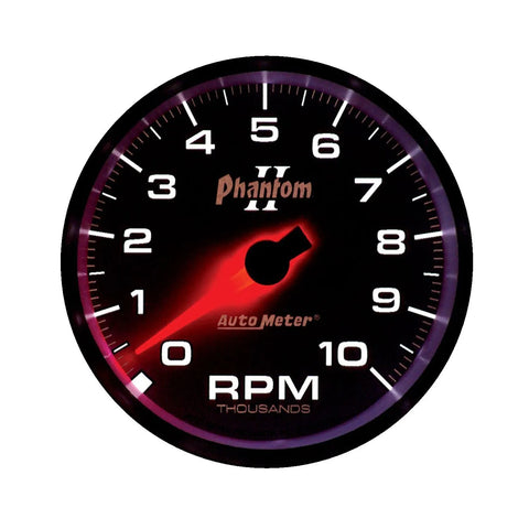Autometer 3-3/8" In-Dash Tachometer 0-10,000 RPM Phantom II