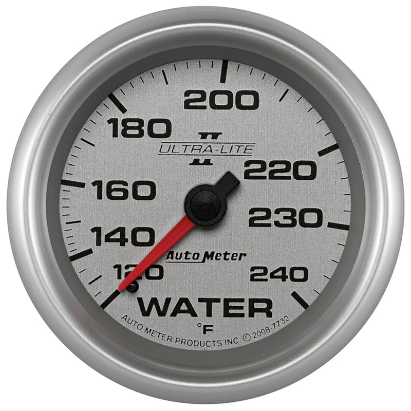 Autometer 2-5/8" Water Temperature 120-240 °F 6 Ft. Mechanical Ultra-Lite II