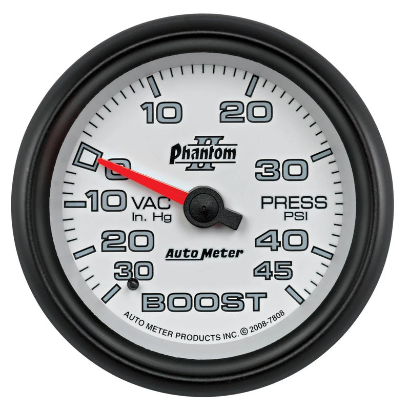 Autometer ATM7808 2-5/8" Boost/Vacuum 30 In HG/45 PSI