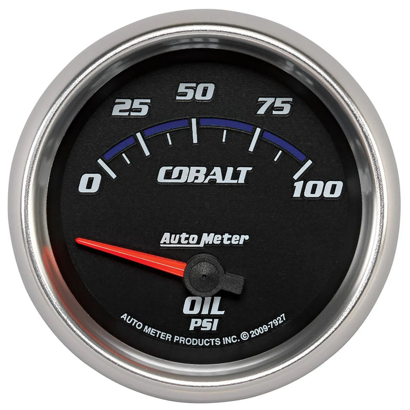 Autometer 2-5/8" Oil Pressure 0-100 PSI Air-Core Cobalt