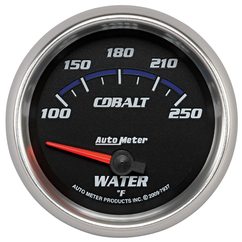 Autometer 2-5/8" Water Temperature 100-250 °F Air-Core Cobalt