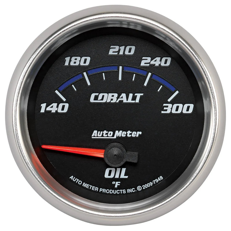 Autometer 2-5/8" Oil Temperature 140-300 °F Air-Core Cobalt